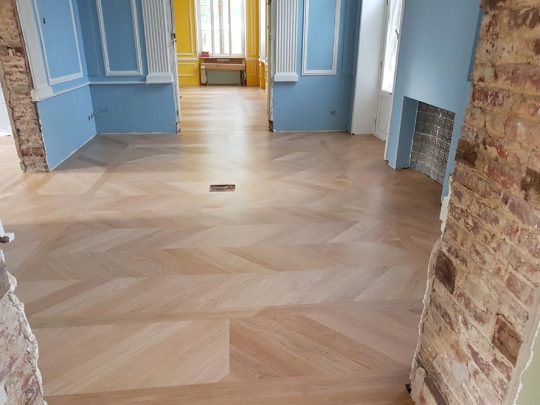Après pose de parquet par Maf Parquet
